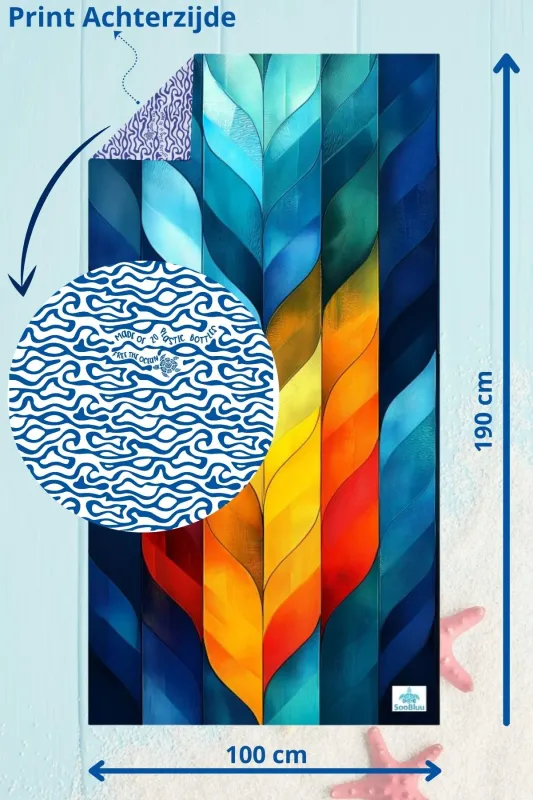 SOOBLUU TRAVEL TOWEL XL FLAME 100X190CM