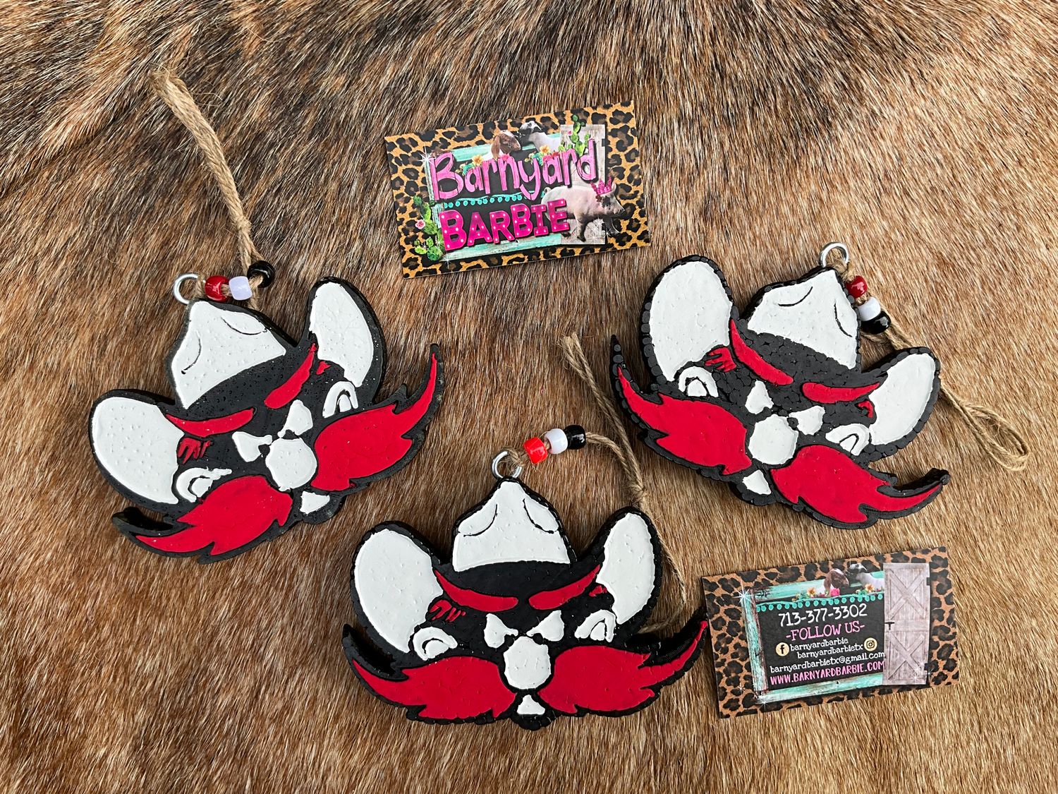 Texas Tech Raider Red Car Freshie/ Air Freshener