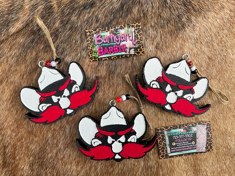 Texas Tech Raider Red Car Freshie/ Air Freshener