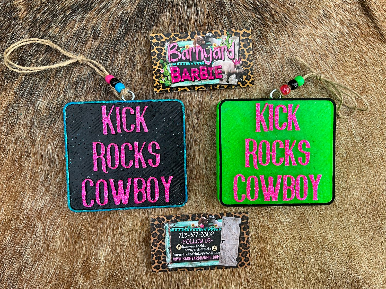 Kick Rocks Cowboy Car Freshies/Air Freshener