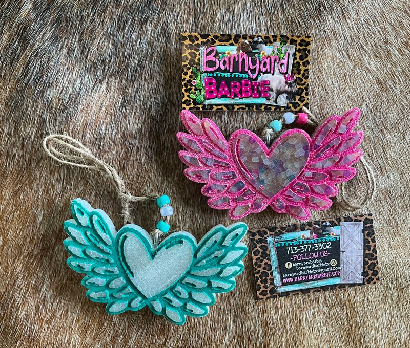 Angel Wings with Heart Car Freshies/Air Freshener
