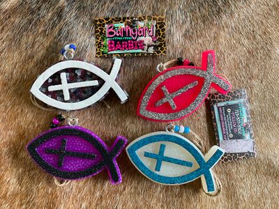Fish with Cross  Car Freshies/Air Freshener