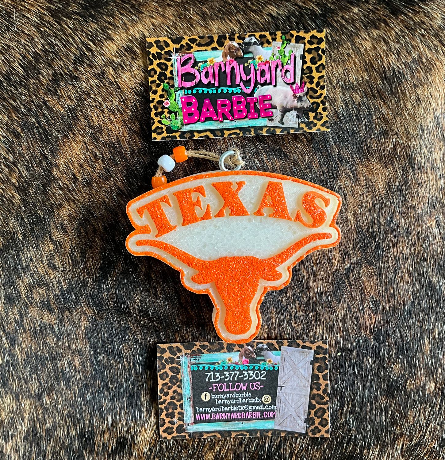 Texas Long Horns Car Freshie/ Air Freshener