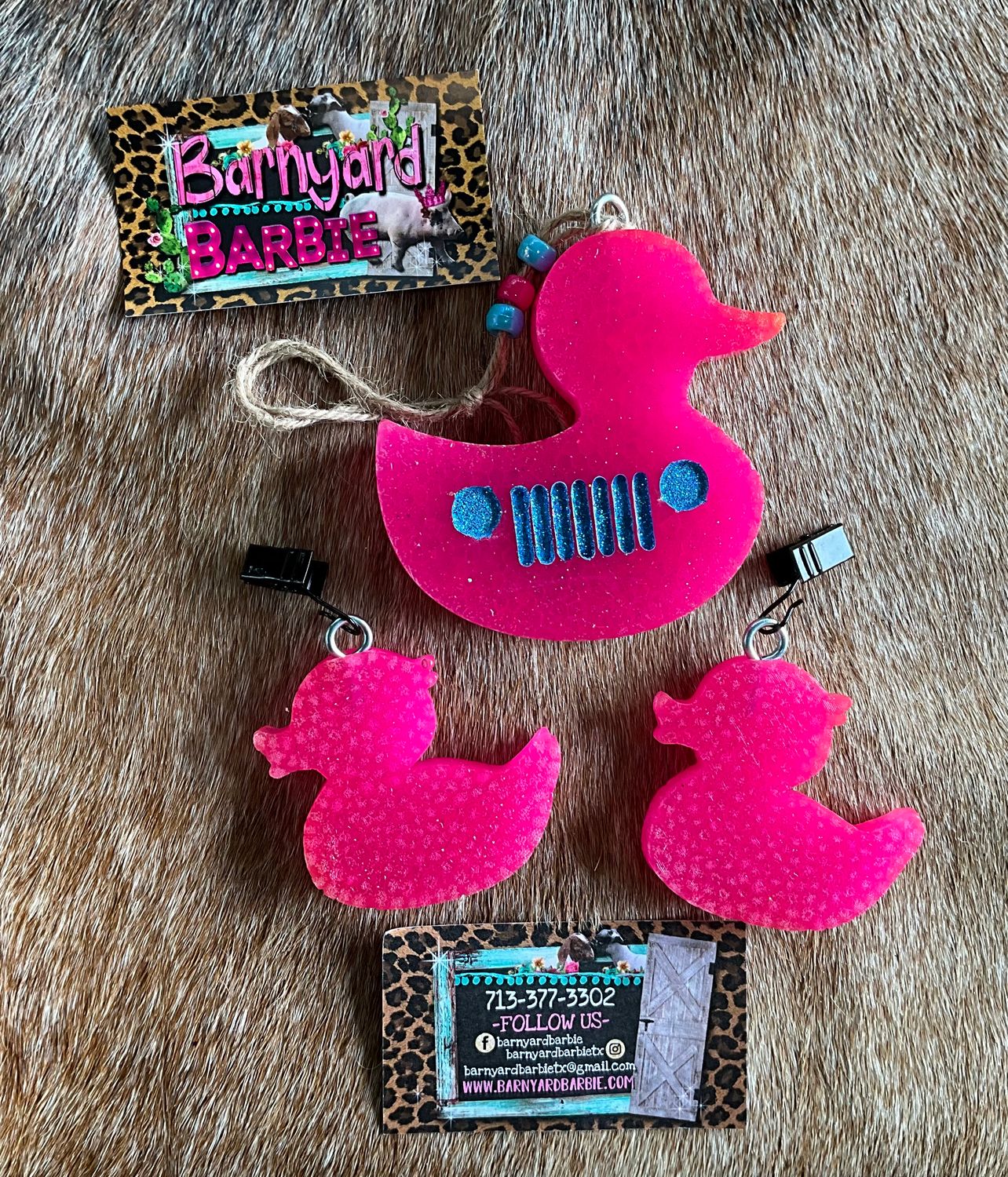 Jeep Duck Grill with 2 Vent Clips  Car Freshies/Air Freshener