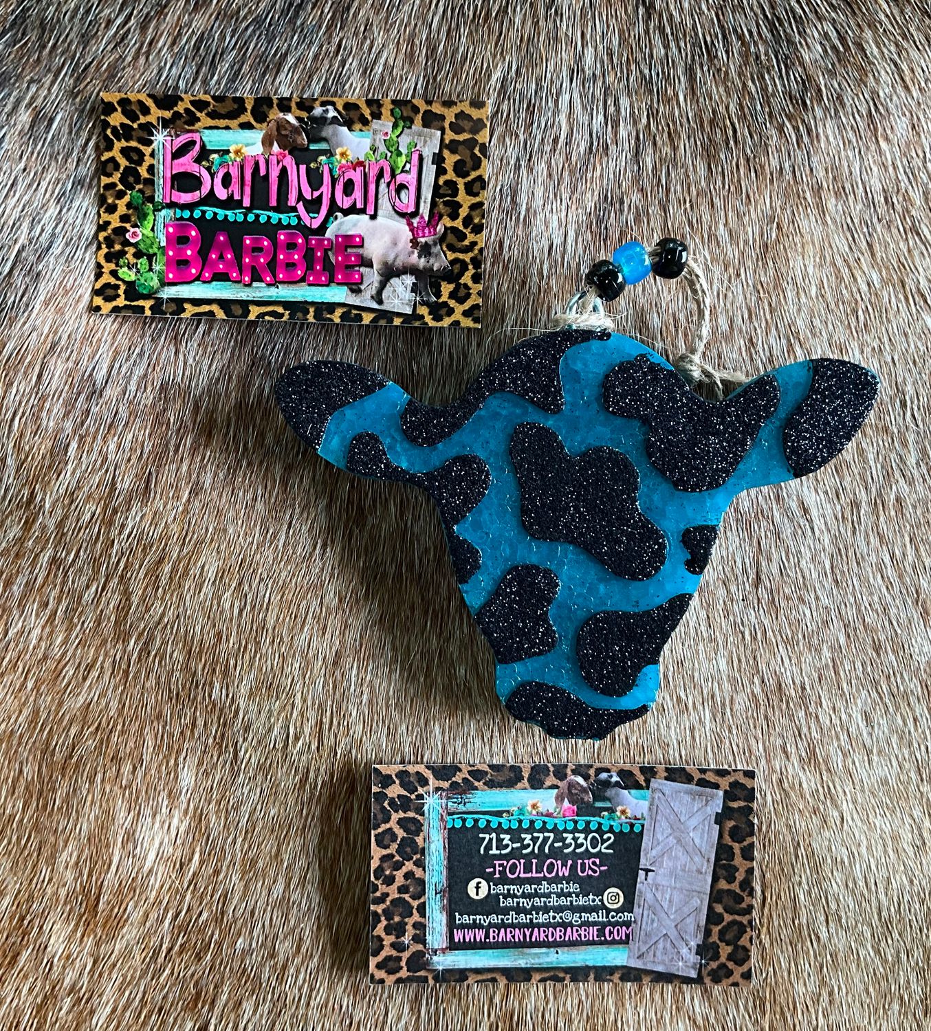 Cow Print Cow Face  Car Freshies/Air Freshener
