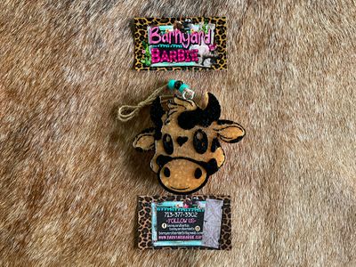 Cartoon Cow Car Freshies/Air Freshener