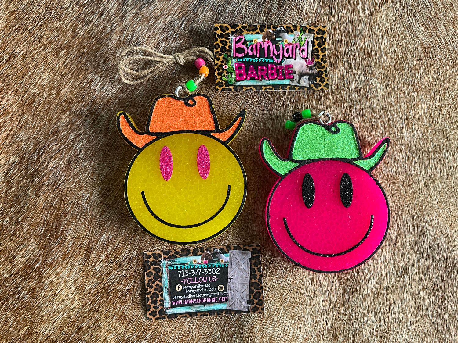 Western Smiley Face Car Freshie/ Air Freshener