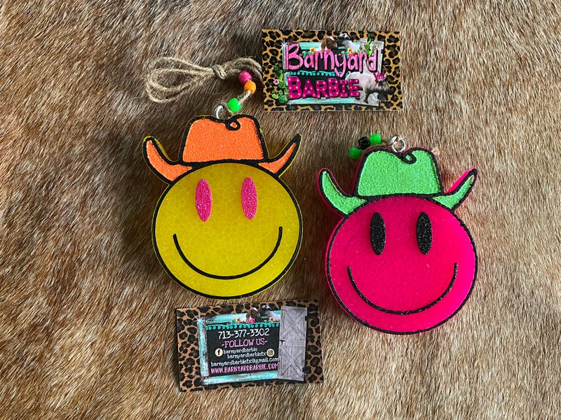 Western Smiley Face Car Freshie/ Air Freshener
