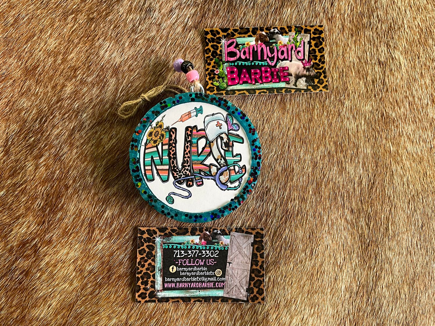 Nurse Round Card Stock Car Freshies/Air Freshener