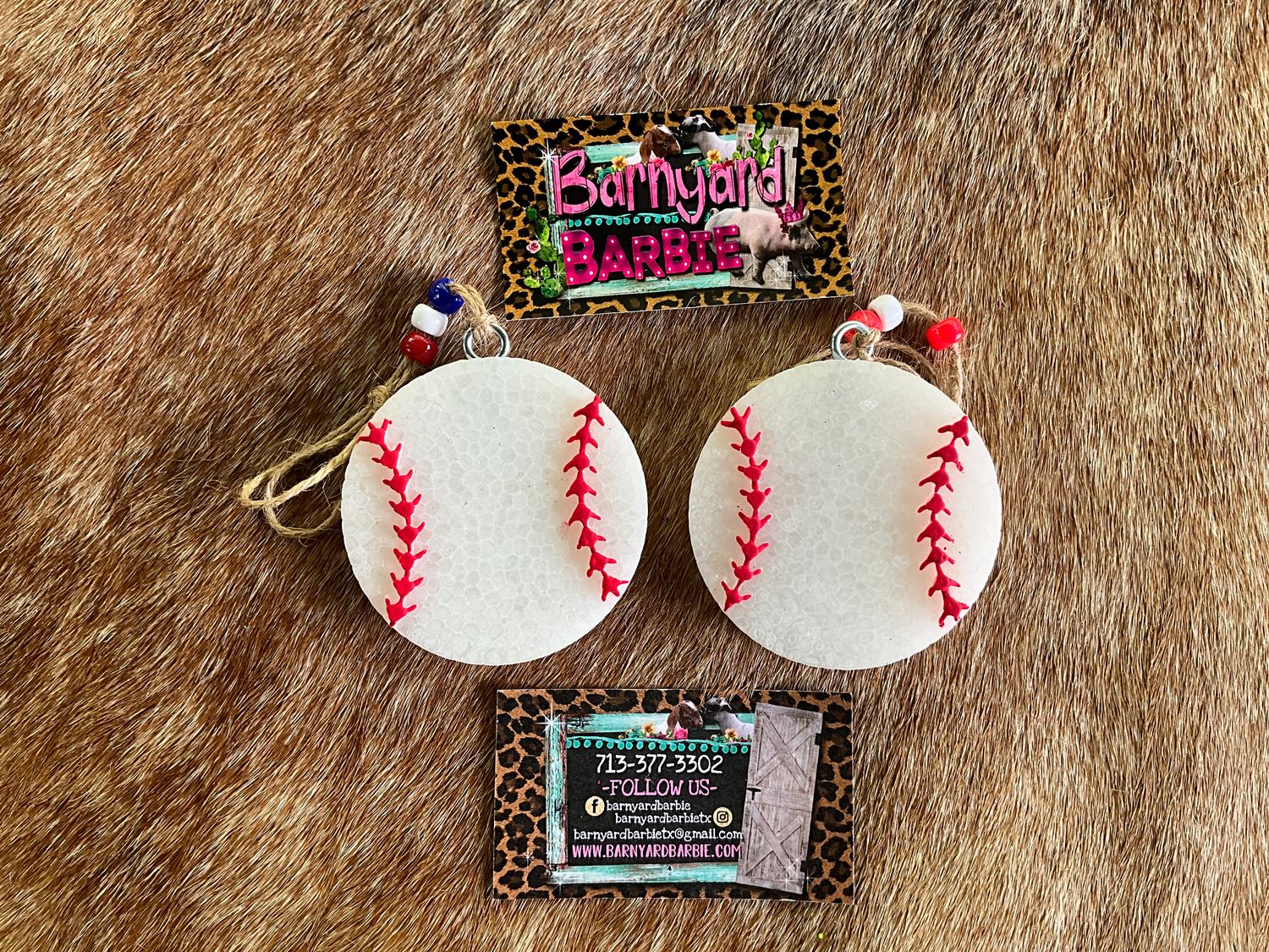Baseball Car Freshies/Air Freshener