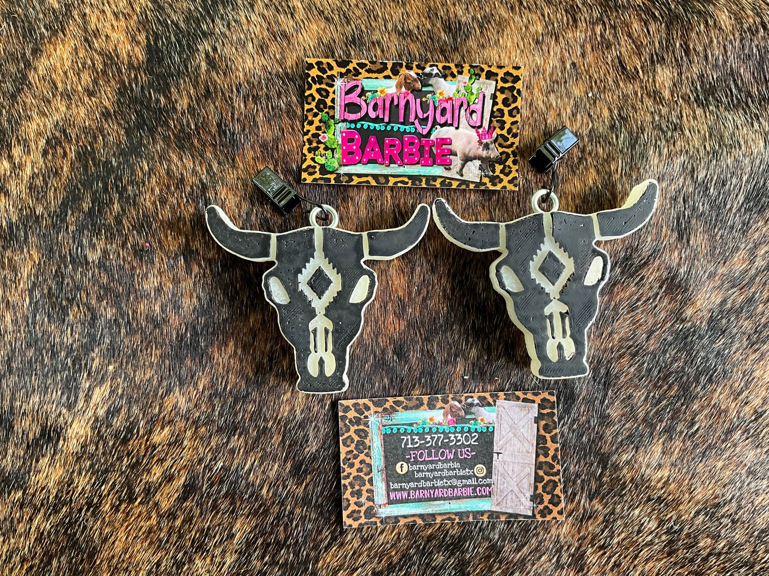 Bull Skull Vent Clip Car Freshies/Air Freshener