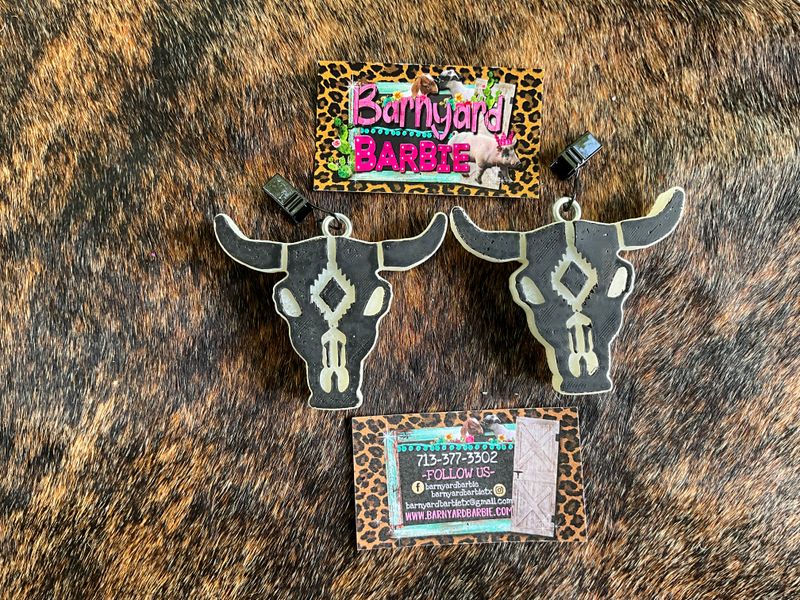 Bull Skull Vent Clip Car Freshies/Air Freshener