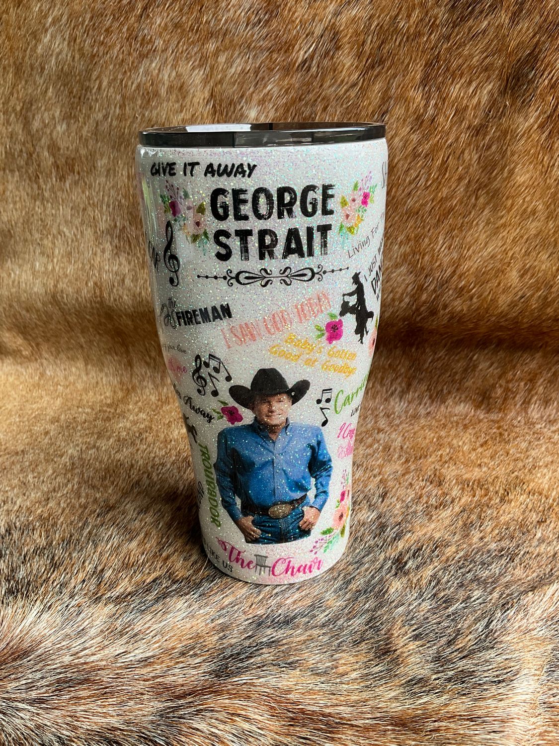 Modern Curve George Strait Country Music Song Tumbler