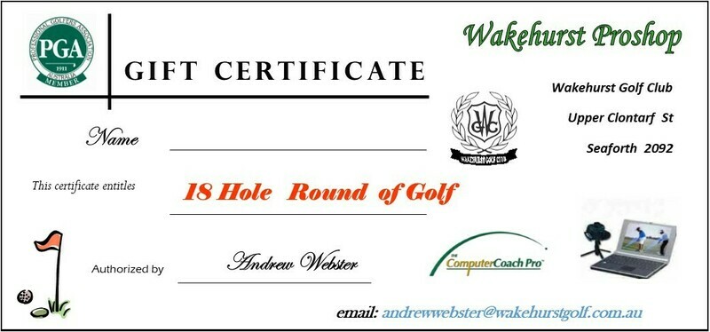 18 Holes Round of Golf Voucher