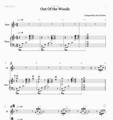 Out of the Woods Sheet Music