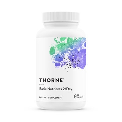 מולטי ויטמין מתקדם לא מהונדס 60 כמוסות | Basic Nutrients 2/Day 60c - Thorne Research