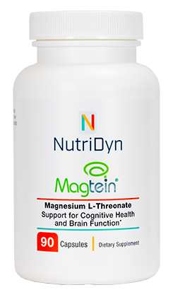 מאגטיין- מגנזיום אל טראונט -תמיכה בבריאות קוגניטיבית ותפקוד המוח | Magtein : Magnesium L-Threonate : 90 capsules - Nutridyn