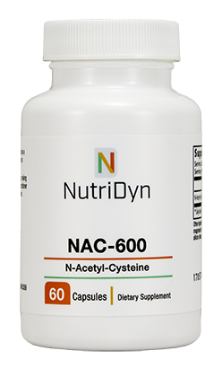 נ-אצטיל-ציסטאין באיכות גבוהה, 60 קפסולות 600 מ"ג | NAC 600 - Nutridyn