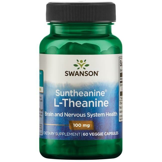 אל- תיאנין 100 מ"ג 60 כמוסות צמחיות | L-Theanine 100mg 60vc - Swanson
