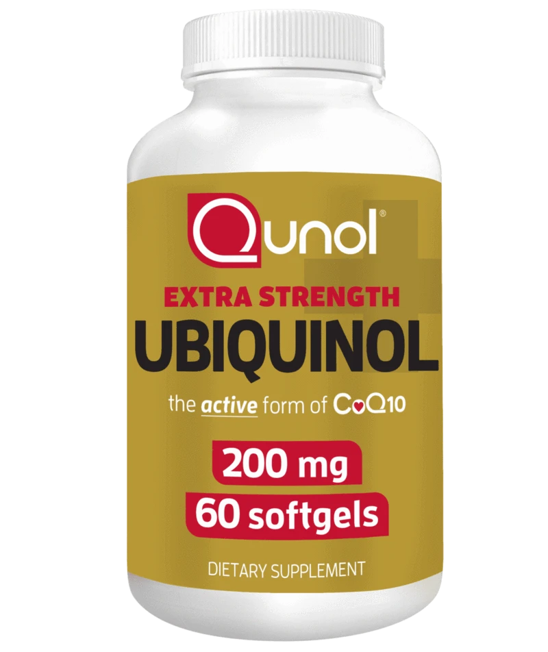 יוביקוינול 200 - קואנזים Q10 פעיל. 200 מ"ג, 60 כמוסות | Ubiquinol 200 mg 60c - Qunol