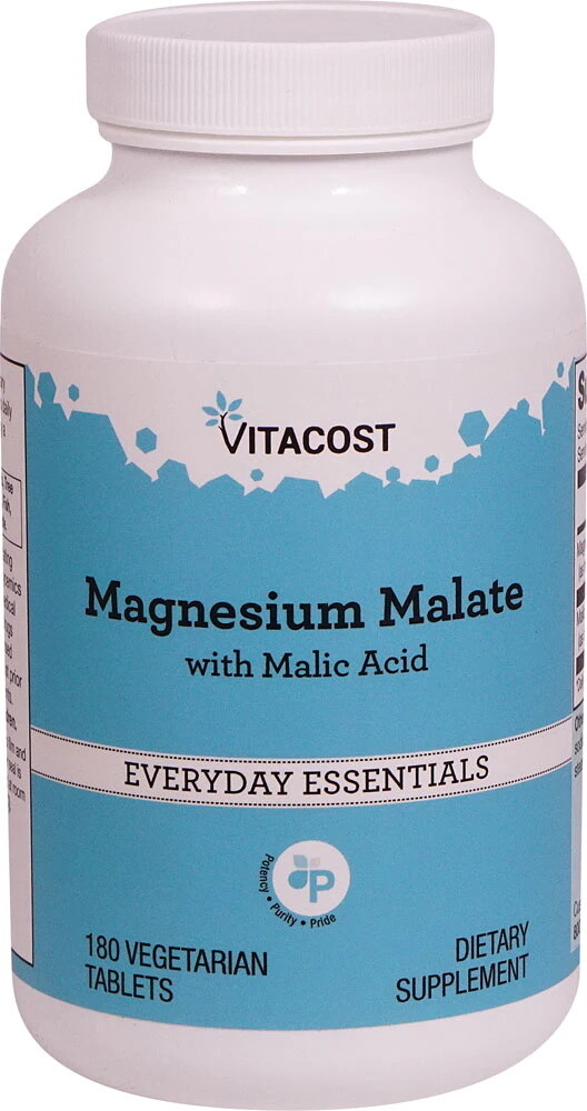 מגנזיום מאלאט 180 טבליות | Magnesium Malate 180 vc - Vitacost