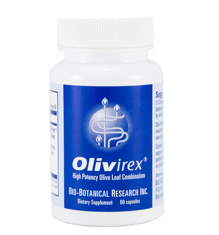 אוליוירקס - מיצוי עלי זית בריכוז גבוה - 60 כמוסות | Olivirex® - Nutridyn - Bio-Botanical Research Inc.