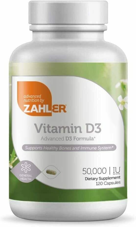 ויטמין D3 50,000, תומך בבריאות העצמות, השרירים, השיניים ומערכת החיסון. צמחוני, כשר למהדרין בהשגחת OU, לא מהונדס, 120 כמוסות צמחיות