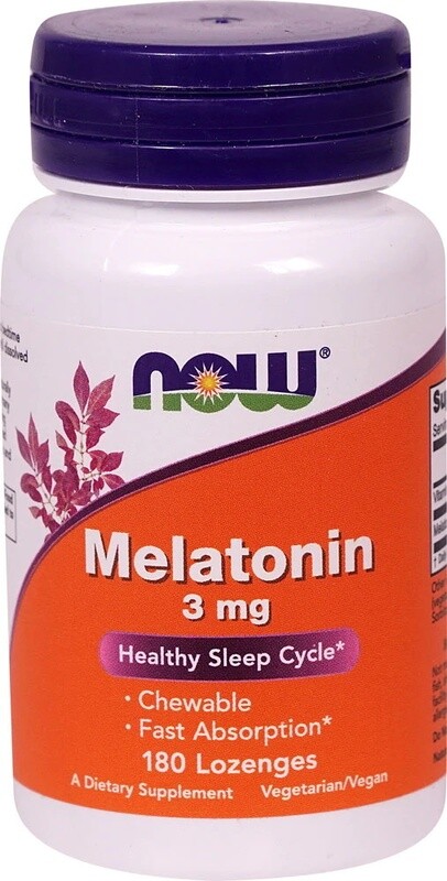 Melatonin 3mg 180lz chewable - Now