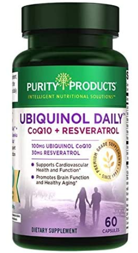 Ubiquinol Daily CoQ10 QH with Resveratrol 100mg 60c