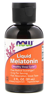 טיפות מלטונין | Liquid Melatonin 59 ml - Now