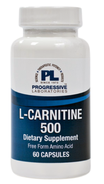 ל-קרניטין 500 מ"ג 60 קפסולות | L-Carnitine 500 - Progressive Laboratories
