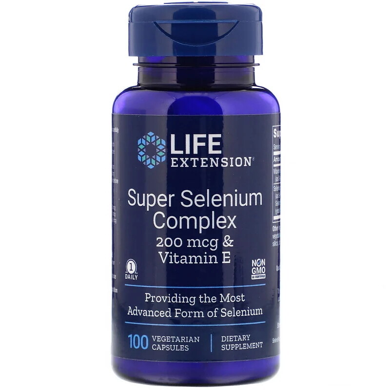 סופר סלניום קומפלקס - תשלובת סלניום מתקדמת | Super Selenium Complex 100c - Life Extension