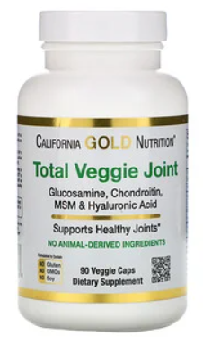 Vegetarian Glucosamin, Chondroitin, MSM & Hyaluronic Acid, 90 Veggie Capsules - California Gold Nutrition