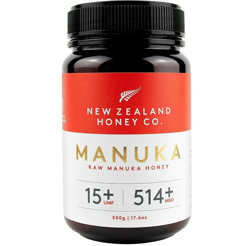 דבש מאנוקה - הדבש הניו-זילנדי המקורי. ריכוז UMF 15+ MGO514+. |
Manuka Honey UMF 15+ 500g - New Zealand Honey Co