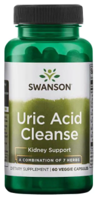 פורמולה לניקוי חומצת שתן לתמיכה בחולי גאוט | Uric Acid Cleanse 60c - Swanson