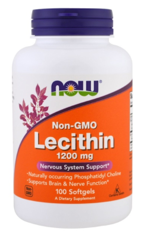 לציטין 1200 מ"ג 100 כמוסות | Lecithin 1200 mg 100 Softgels - Now