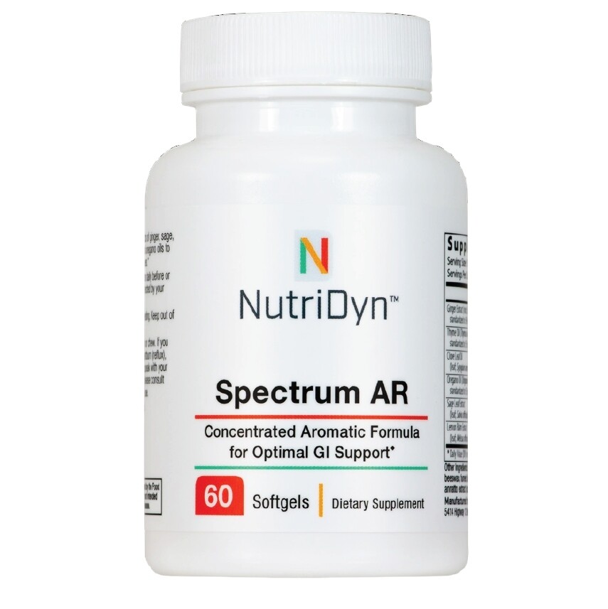 ספקטרום AR - פורמולת ארומטית מרוכזת לתמיכה במערכת העיכול | Spectrum AR 120t - Nutridyn