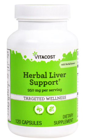 Herbal Liver Support 950 mg 120c - Vitacost
