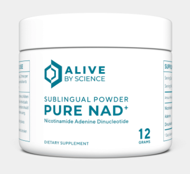 PURE NAD+ Powder – 12 Grams 48srv (2 srv/day, 250mg/srv) - AliveByScience