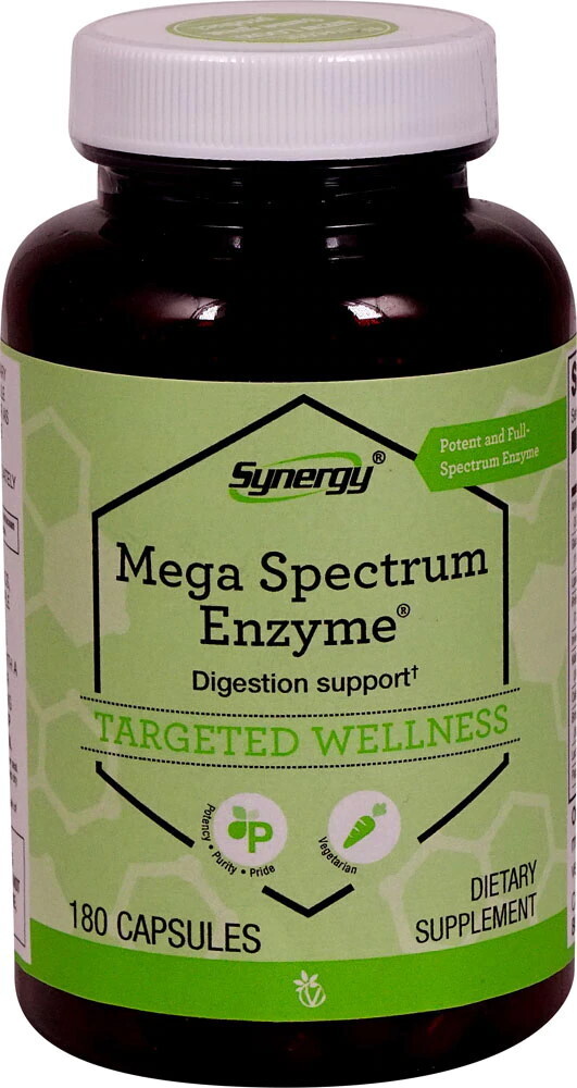 מגה ספקטרום אנזים 180 קפסולות | Mega Spectrum Enzyme 180c - Vitacost