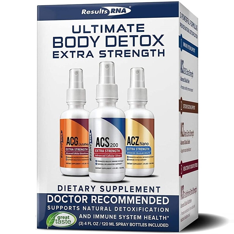 ניקוי רעלים מהגוף - הערכה האולטימטיבית | Ultimate Body Detox -  ResultsRNA - 120ml per bottle
