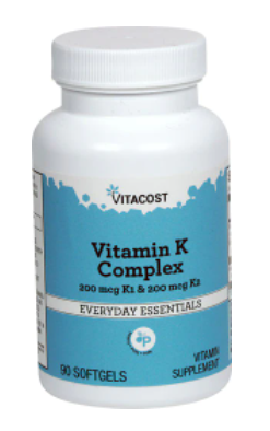 K Complex with K1 & K2 400mcg 90sg (200mcg MK-7) - Vitacost