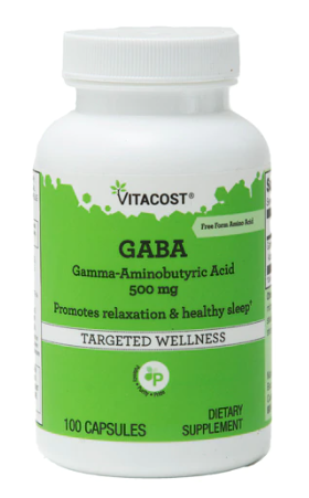 GABA Gamma - Aminobutyric Acid 500 mg 100 Capsules