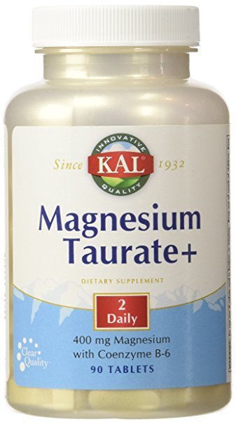 מגנזיום טאורט+ עם P5P - לספיגה גבוהה - 90 טבליות | Magnesium Taurate+ , 400 mg, 90 Tablets - KAL