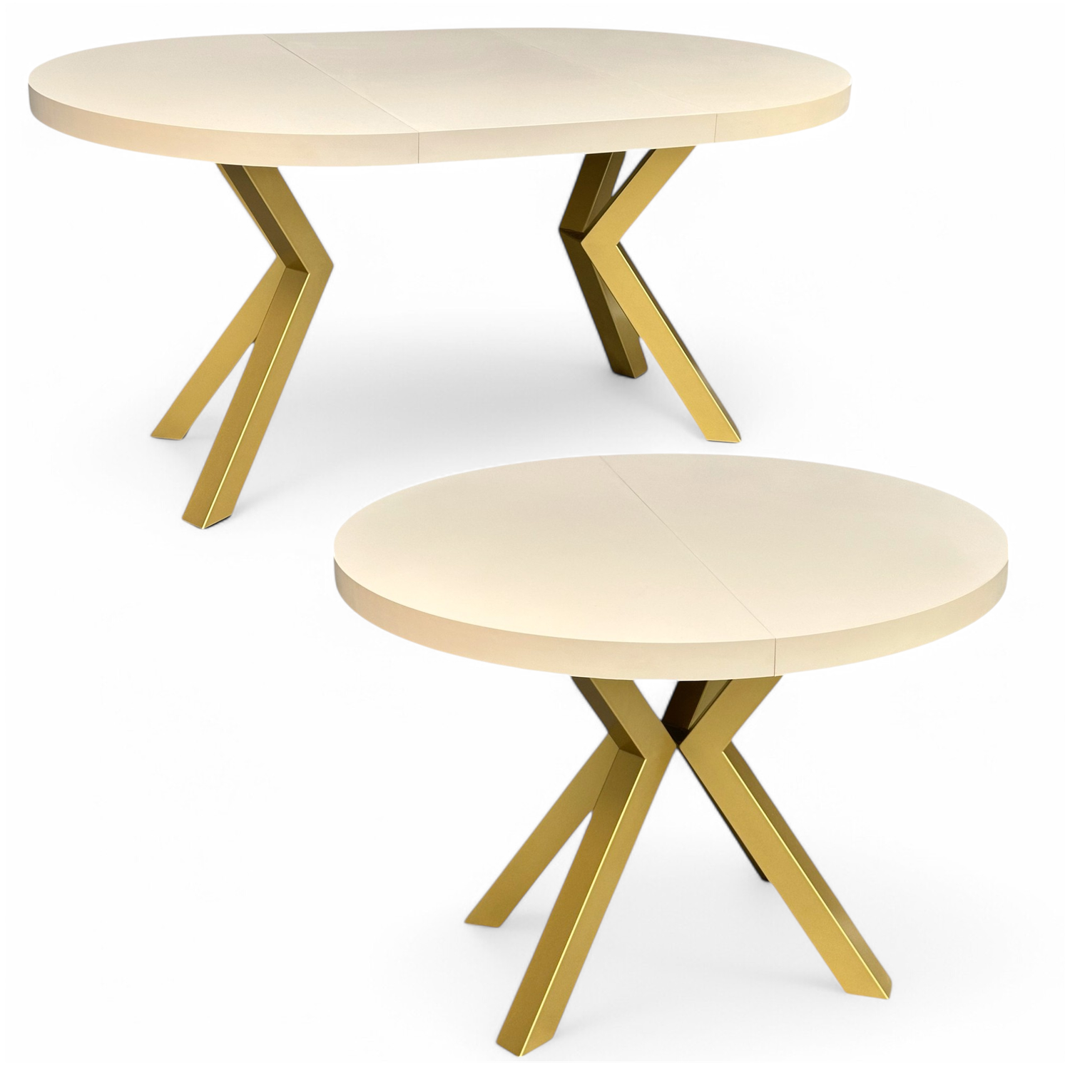 Runder Tisch Kaschmir + Gold X