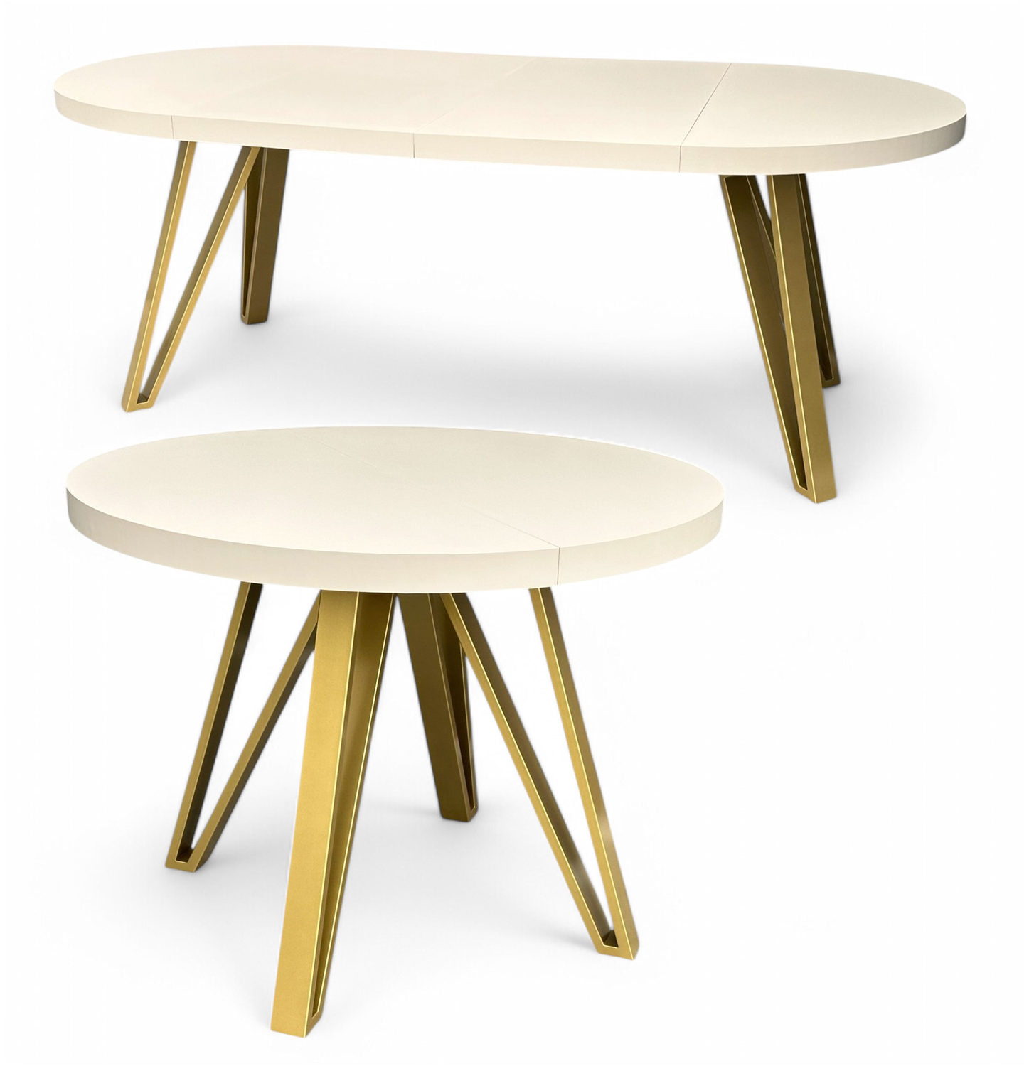 Runder Tisch Kaschmir + Gold IND