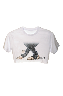 Baby crop top with pointe graphic LIKE G