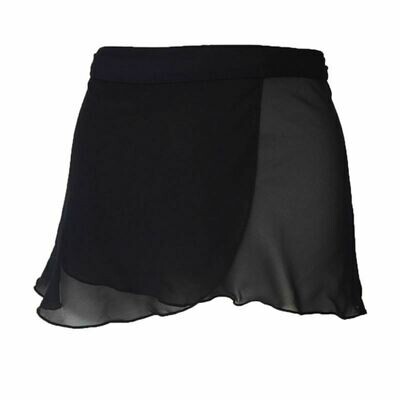 Airy Wrap Skirt with Slim Waistband