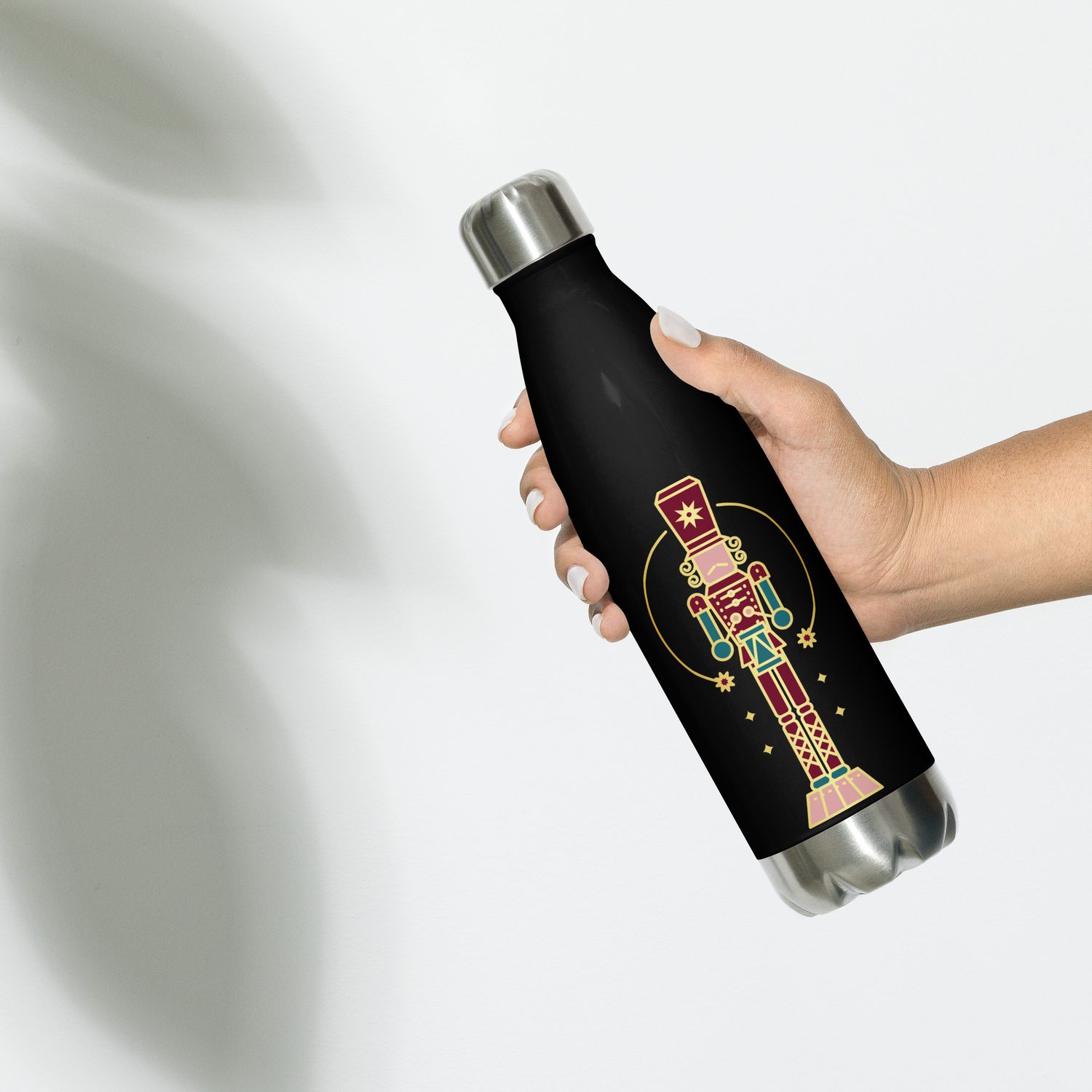 Stainless water bottle &#39;NUTCRACKER&#39; Red