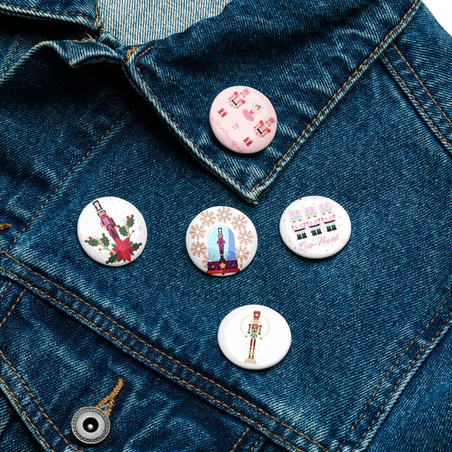 ​Set of pin buttons